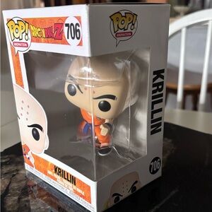 Krillin Funko Pop! # 706 from the Dragon Ball Z Animation collection.